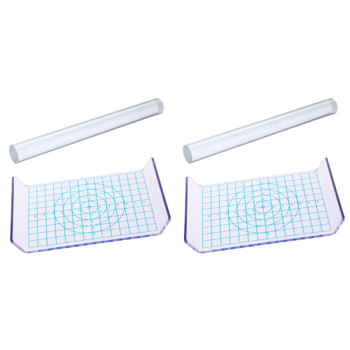 4Pcs Multi Acrylic Clay Rollers U-Shape Sheet Board Polymer Tools 2