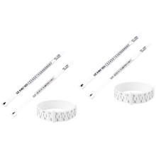 6Pièces Cercle Mesure Bracelet En Plastique Coloré Unisexe