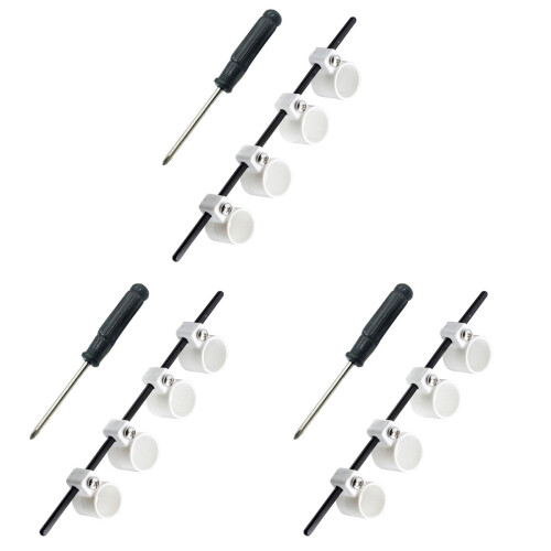 3Pcs Adjustable Finger Extensor Sleeves White for Instrument Practice 2