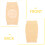 4Paires Danse Filles Coton Beige Chaussures Durables 4