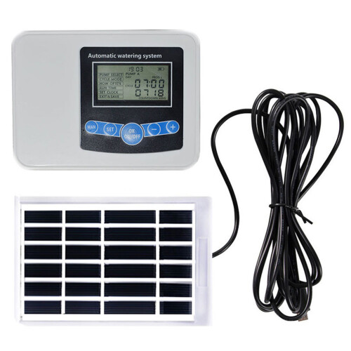 3Sets Multi-Color Silent Motor Solar Irrigation Controller Timer 1