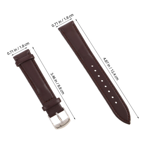Dark Brown Universal Fit Watch Band Replacement with Quick Release 1