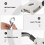 3Pcs Reflective White Dog Walking Leads Retractable Safety Lock System 7
