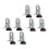 16Pcs Silver Wardrobe Level Feet Carbon Steel Nylon Adjustable Support 3