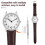 Dark Brown Universal Fit Watch Band Replacement with Quick Release 9