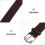 Dark Brown Universal Fit Watch Band Replacement with Quick Release 10