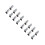 16Pcs Silver Wardrobe Level Feet Carbon Steel Nylon Adjustable Support 8