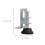 16Pcs Silver Wardrobe Level Feet Carbon Steel Nylon Adjustable Support 10