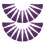 60Pièces Décorations Pompon Violet Longue Couleur Vive Pour 1