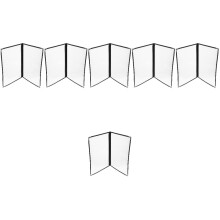 6Pièces Menu Transparent Facile À Nettoyer Ranger