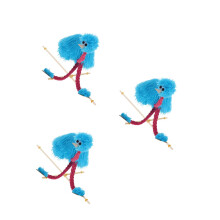 3Pièces Marionnettes Autruche En Peluche Et Pin Pour Enfants