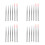 8Sets Telescoping Mop Handle Replacement Silver Metal Stick 8