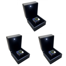 3Pièces Cube En Verre Rgb Pour Expériences Cours Scientifiques