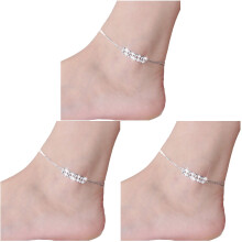 3Pièces Bracelet Argent Vintage Confortable Pour Femme