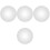4Pcs Silver Convex Corner Mirrors Plastic Wide-Angle Security Mirrors 5