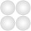4Pcs Silver Convex Corner Mirrors Plastic Wide-Angle Security Mirrors 7