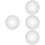 4Pcs Silver Convex Corner Mirrors Plastic Wide-Angle Security Mirrors 8
