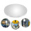 4Pcs Silver Convex Corner Mirrors Plastic Wide-Angle Security Mirrors 11