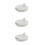 3Pcs White Leakproof Breastfeeding Pump Covers for Mom Hands-Free Use 9