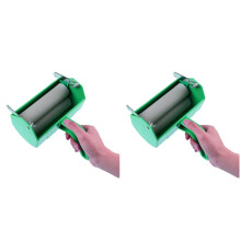 2Pièces Rouleaux En Caoutchouc Vert Outil Motif Mur Décor DIY