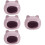 4Pcs Durable Ceramic Hamster Hideout Purple Small Pet Rest House 5