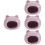 4Pcs Durable Ceramic Hamster Hideout Purple Small Pet Rest House 6