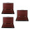 3Pcs Durable Walnut Wood Portable Paint Organizer with Brush Holder 5
