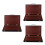 3Pcs Durable Walnut Wood Portable Paint Organizer with Brush Holder 6