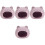 4Pcs Durable Ceramic Hamster Hideout Purple Small Pet Rest House 8