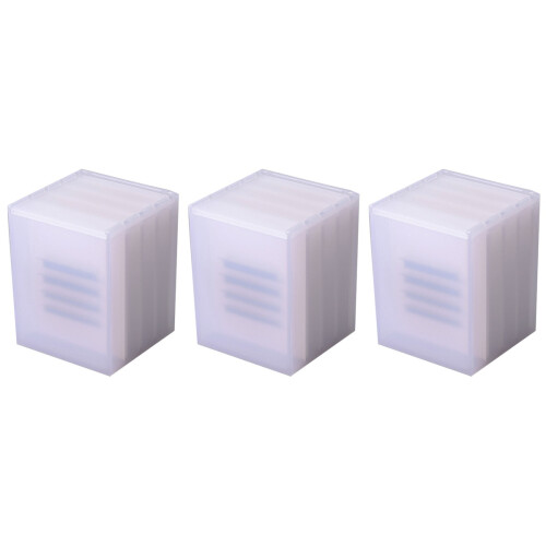 3 Pcs Eyelash Storage Box Multi-Layer White Storage Rack