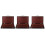 3Pcs Durable Walnut Wood Portable Paint Organizer with Brush Holder 7