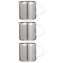 3Pièces Pichet À Lait Inox Léger Usage Maison Et Café Argent