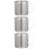 3Pièces Pichet À Lait Inox Léger Usage Maison Et Café Argent 1