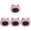 4Pcs Durable Ceramic Hamster Hideout Purple Small Pet Rest House 9