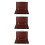 3Pcs Durable Walnut Wood Portable Paint Organizer with Brush Holder 8