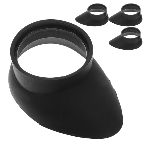 12Pcs Black Rubber Binocular Eye Cups Soft Microscope Eyepiece Covers 1