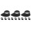 12Pcs Black Rubber Binocular Eye Cups Soft Microscope Eyepiece Covers 6