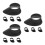 12Pcs Black Rubber Binocular Eye Cups Soft Microscope Eyepiece Covers 7