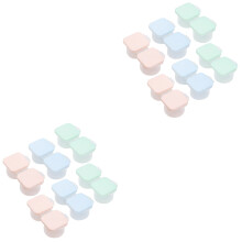 12Pièces Boîtes De Rangement Lentilles Compact Coloré