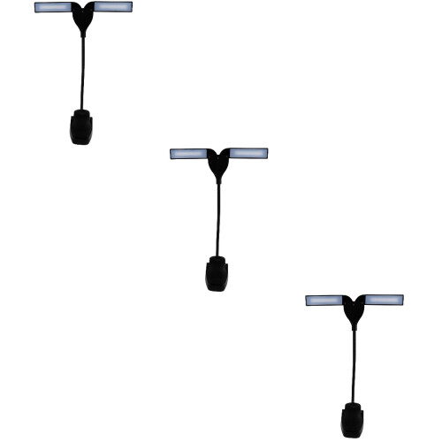 3Pièces Lampe Noire, Réglable, Tactile, USB Et Batterie