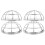 4Pcs Lightweight Fire Sprinkler Guard Cover Plate Durable Aluminum 4