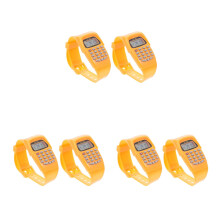 6Pièces Calculatrices Oranges Robustes Idéales Cadeaux