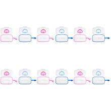 12Pièces Boîtes Rangement Lingettes Humides Bébé Portables Multi-Usage