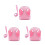 3Pièces Pour Chiot Rose En Matériau Durable Confortable 1