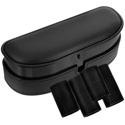 5Pcs Black Car Armrest Covers Adjustable Door Elbow Rest Pads 1
