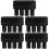 5Pcs Black Car Armrest Covers Adjustable Door Elbow Rest Pads 7