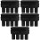 5Pcs Black Car Armrest Covers Adjustable Door Elbow Rest Pads 8