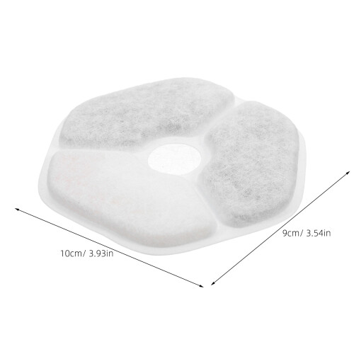 6Pcs Pet Water Dispenser Filter White Plastic Cat Fountain Replacement 2