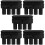 5Pcs Black Car Armrest Covers Adjustable Door Elbow Rest Pads 9