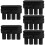 5Pcs Black Car Armrest Covers Adjustable Door Elbow Rest Pads 11